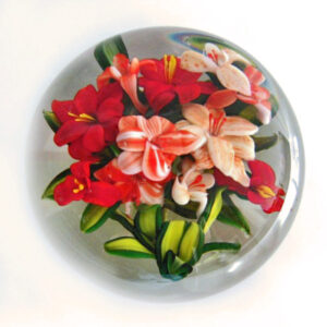 Farfalla Paperweight Ayotte Melissa Amaryllis Bukett MA 012 3