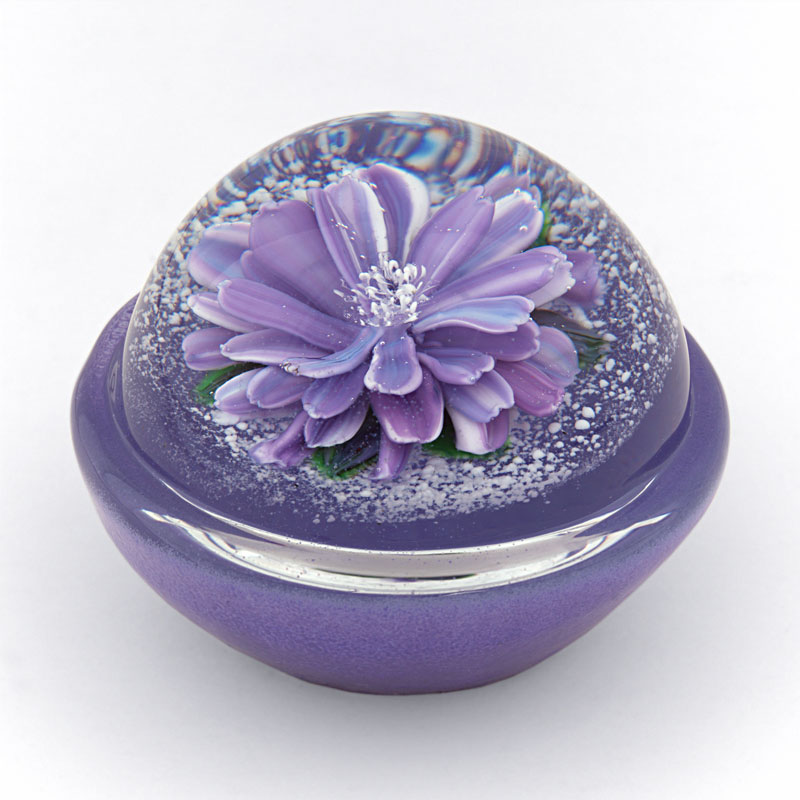 Farfalla Paperweight Ayotte Melissa Flora Sphere Wegwarte MA 008