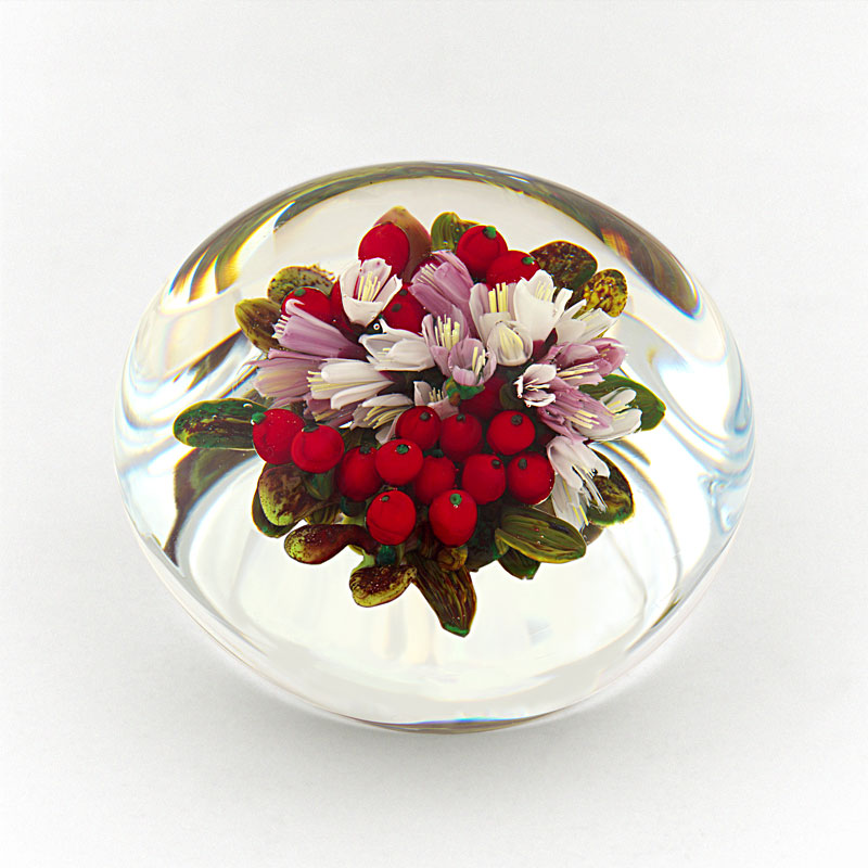 Farfalla Paperweight Ayotte Melissa Preiselbeeren Cranberry MA 009