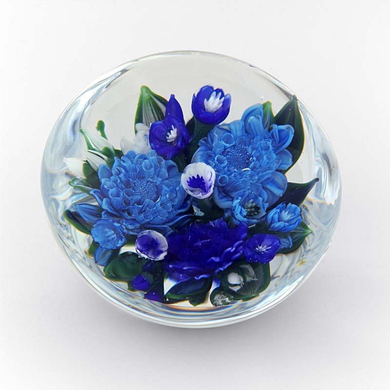Farfalla Paperweight Ayotte Rick Blaue Stunde Blue Dahlia RA 1042