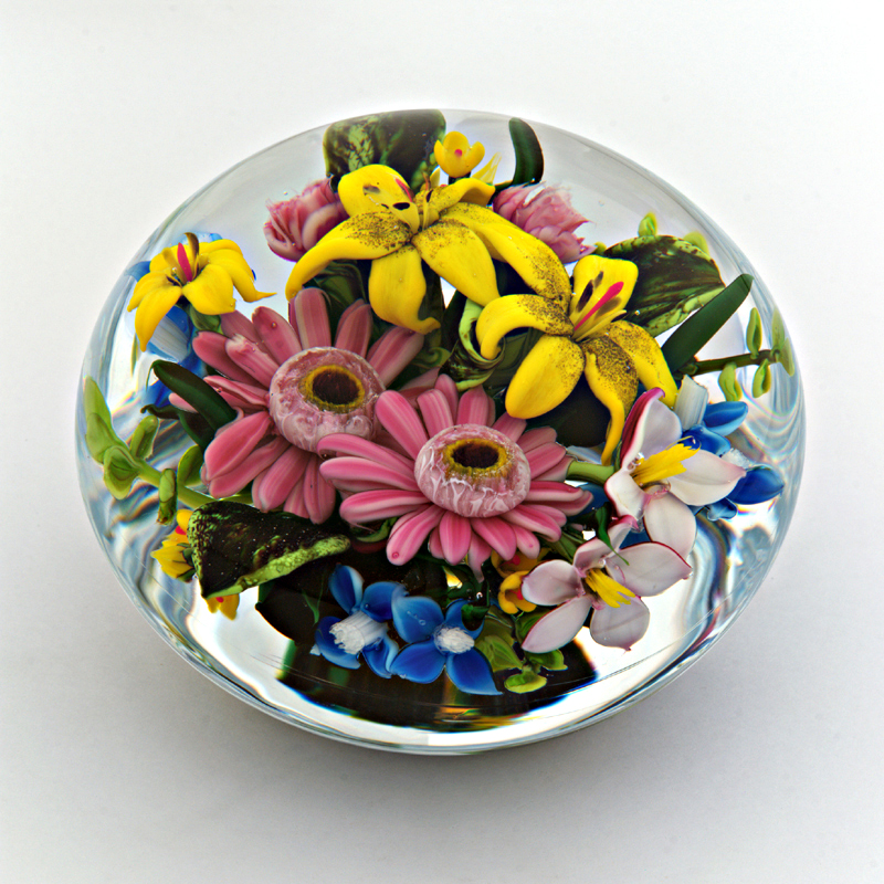 Farfalla Paperweight Ayotte Rick Gerbera Sommerbukett RA 1021