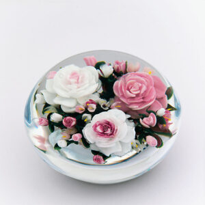 Farfalla Paperweight Ayotte Rick Mousseline alte chinesische Rose RA 998
