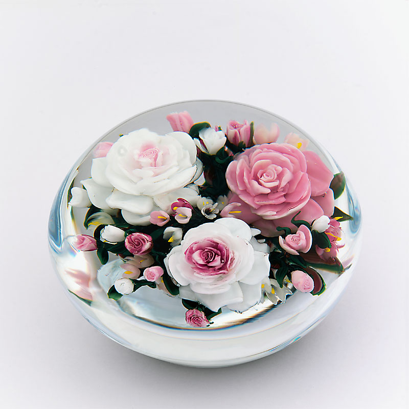 Farfalla Paperweight Ayotte Rick Mousseline alte chinesische Rose RA 998