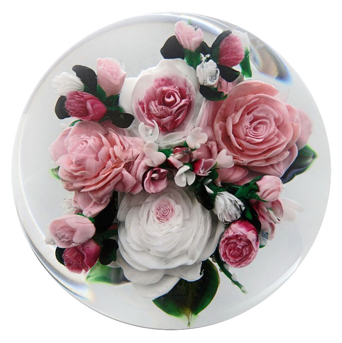 Farfalla Paperweight Ayotte Rick Mousseline alte chinesische Rose RA 998 3