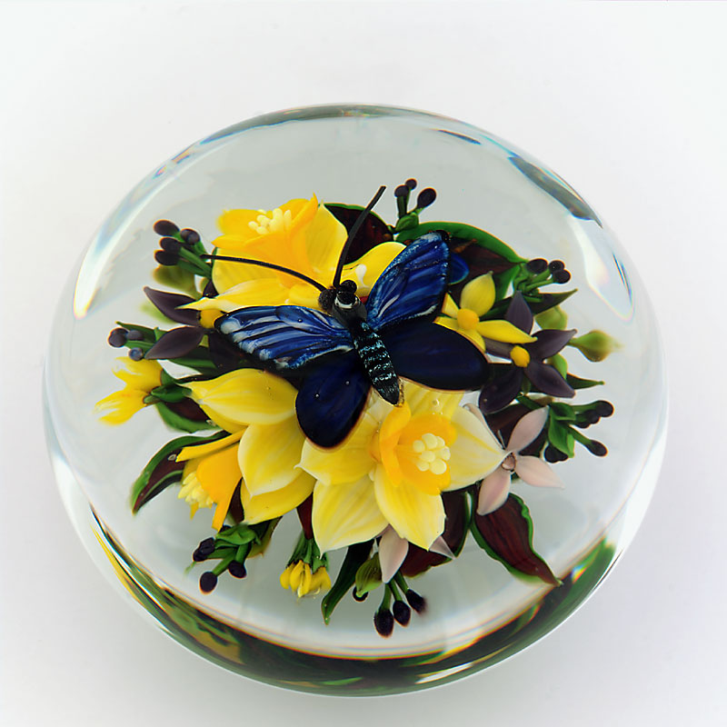 Farfalla Paperweight Ayotte Rick Narzissenbukett RA 1003