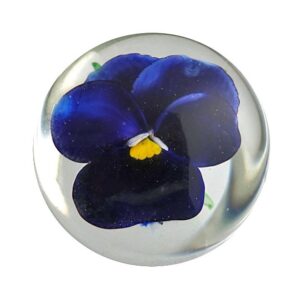 Farfalla Paperweight Ayotte Rick Pansy Stiefmuetterchen Miniatur RA 960M 3