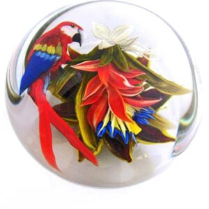 Farfalla Paperweight Ayotte Rick Papagei Scarlet Macaw RA 968 2