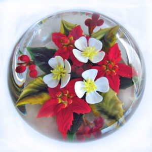 Farfalla Paperweight Ayotte Rick Poinsettia Weihnachsstern RA 905