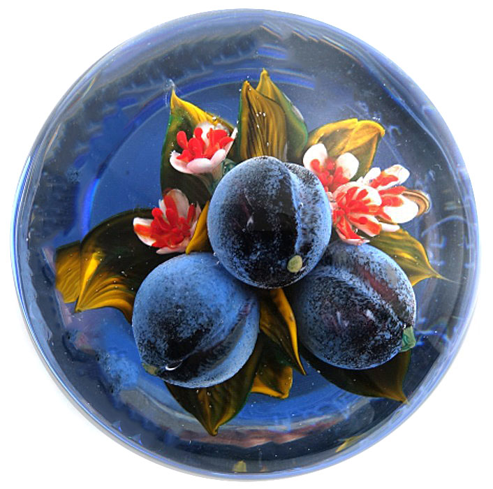 Farfalla Paperweight Ayotte Rick Prachtvolle Pflaumen RA 1031 5