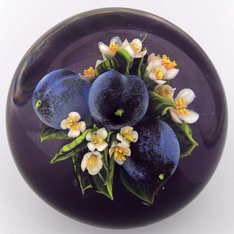 Farfalla Paperweight Ayotte Rick Prachtvolle Pflaumen RA 1043