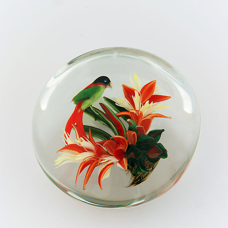 Farfalla Paperweight Ayotte Rick Purple Crowned Lorikeet RA 996