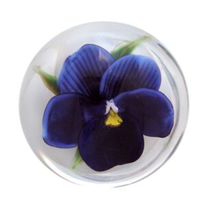 Farfalla Paperweight Ayotte Rick Stiefmuetterchen Pansy RA 960M
