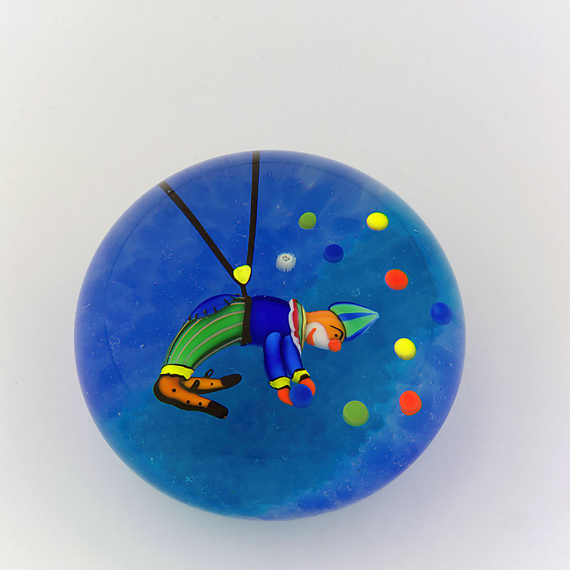 Farfalla Paperweight Baccarat Acrobat Clown BC 720
