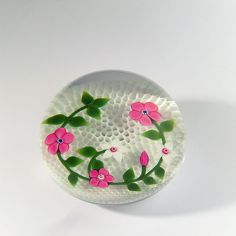 Farfalla Paperweight Baccarat Blumenranke BC 805