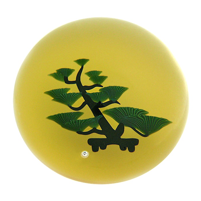 Farfalla Paperweight Baccarat Bonsai Weisse Pinie BC 810 2