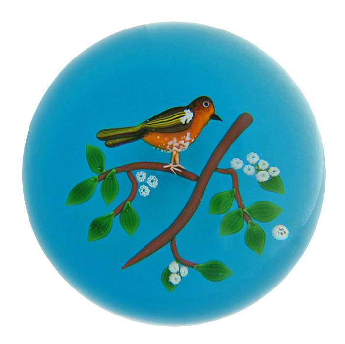 Farfalla Paperweight Baccarat Buchfink BC 823