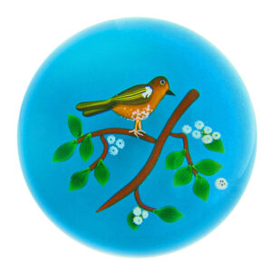 Farfalla Paperweight Baccarat Buchfink BC 823 2