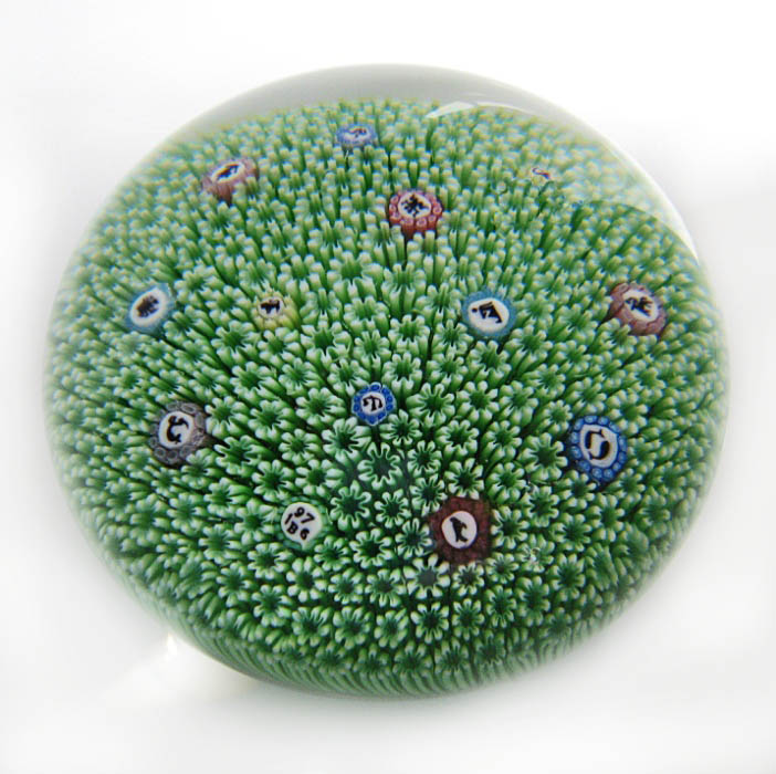 Farfalla Paperweight Baccarat Carpet Ground hellgruen BC 620 76