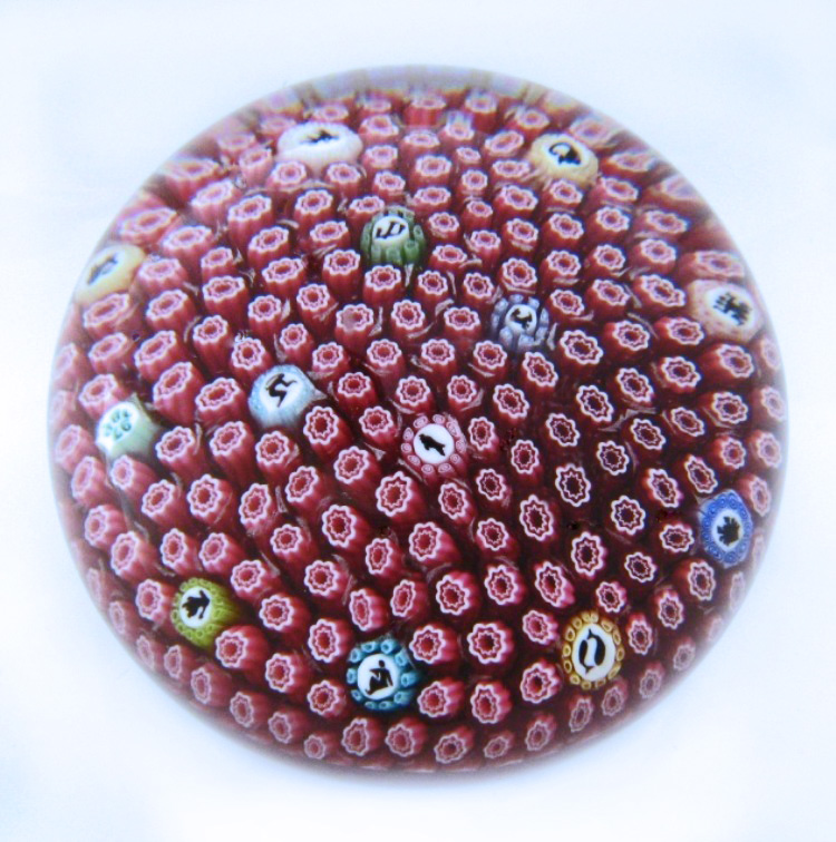 Farfalla Paperweight Baccarat Carpet Ground rot BC 620 72