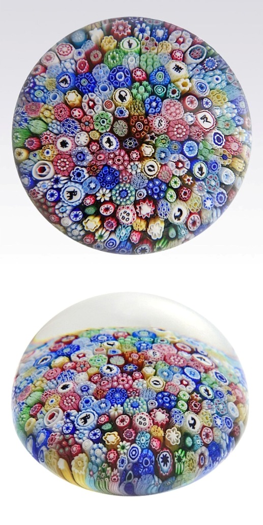 Farfalla Paperweight Baccarat Close Millefiori 1980 Der Klassiker BC 601 80