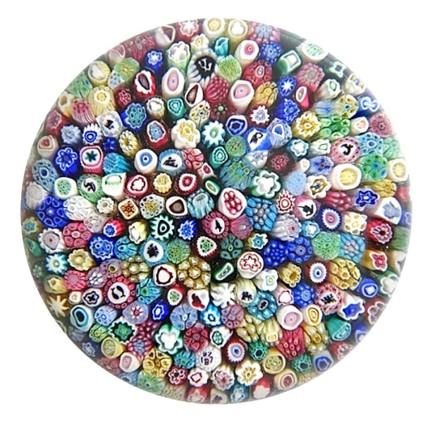 Farfalla Paperweight Baccarat Close Millefiori Der Klassiker BC 601 77 2