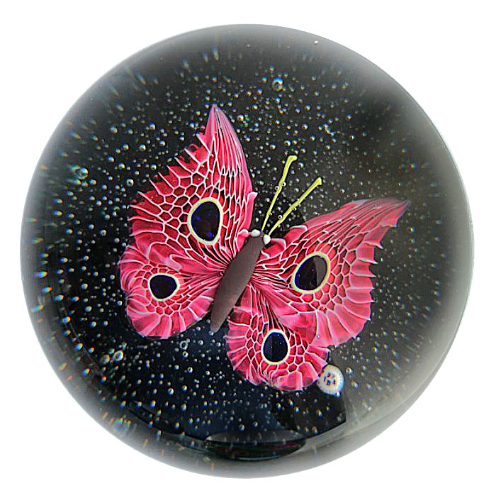 Farfalla Paperweight Baccarat Flight through the night BC 667 4