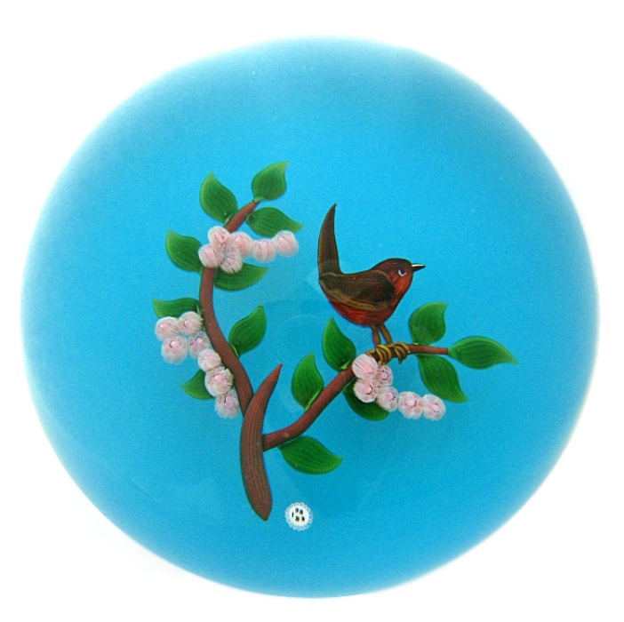 Farfalla Paperweight Baccarat Grasmuecke BC 820