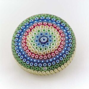 Farfalla Paperweight Baccarat Konzentrisches Millefiori BC 621 79