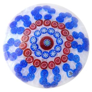 Farfalla Paperweight Baccarat Millefiori Rosette BC 624