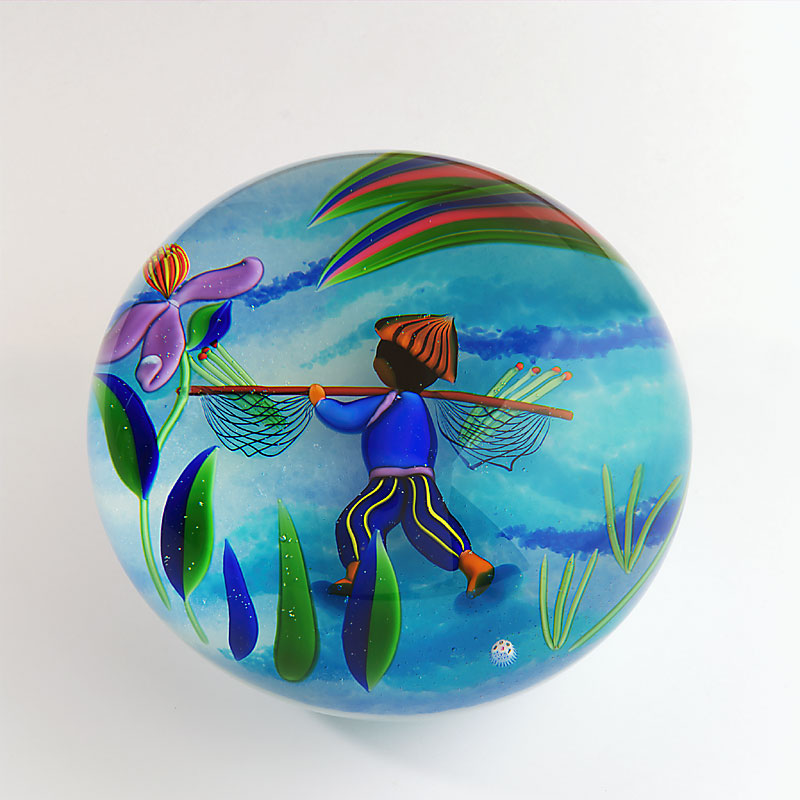 Farfalla Paperweight Baccarat Reise nach Bali BC 3229