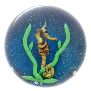 Farfalla Paperweight Baccarat Seepferdchen BC 075