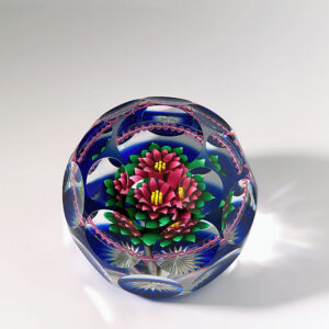 Farfalla Paperweight Banford Bob Rote Dahlie BB 106