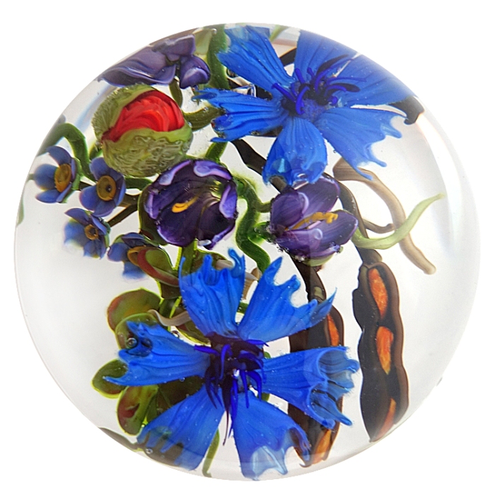 Farfalla Paperweight Bracht Stefan Alles auf Rot SB 111