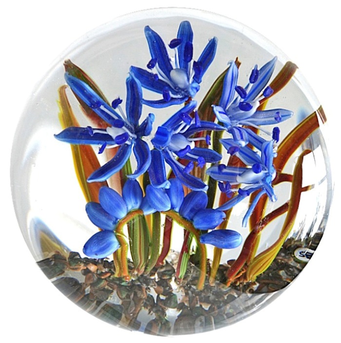 Farfalla Paperweight Bracht Stefan Blaue Flut II SB 096