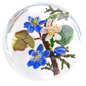 Farfalla Paperweight Bracht Stefan Bluetentropfen II SB 217