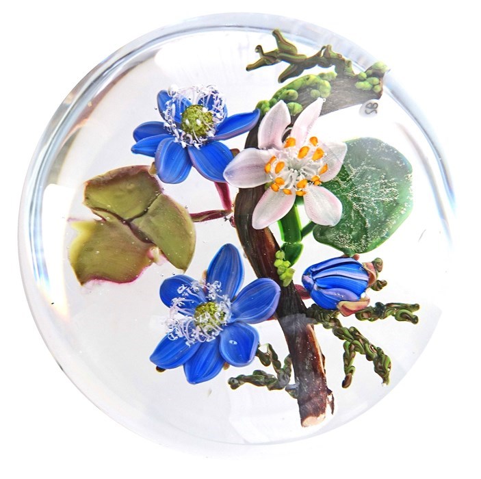 Farfalla Paperweight Bracht Stefan Bluetentropfen II SB 217
