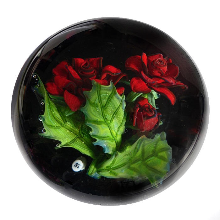 Farfalla Paperweight Bracht Stefan Blutrot SB 104