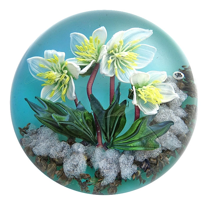 Farfalla Paperweight Bracht Stefan Eis auf Eis III SB 195