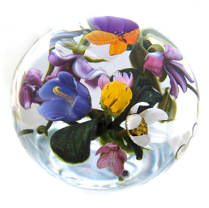 Farfalla Paperweight Bracht Stefan Farbenfroher Reigen SB 028