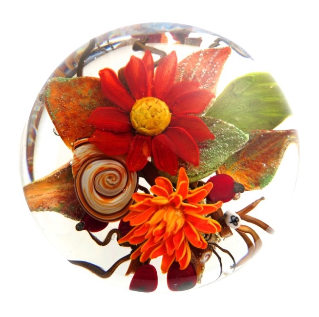 Farfalla Paperweight Bracht Stefan Feuerzeichen SB 156