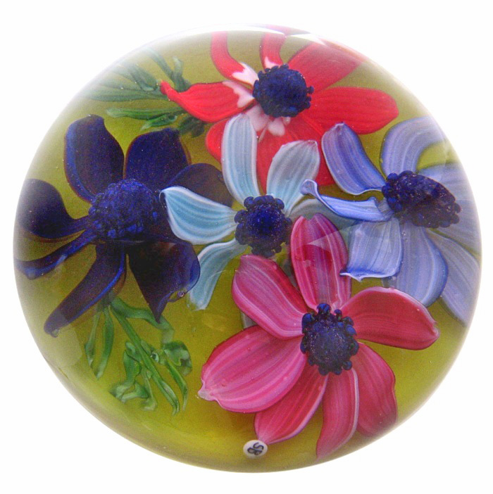 Farfalla Paperweight Bracht Stefan Fuenf Juwelen I SB 065
