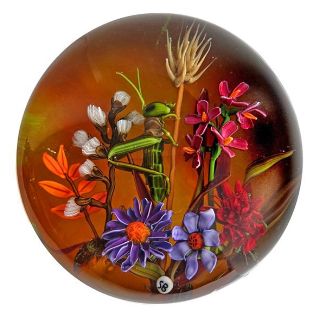 Farfalla Paperweight Bracht Stefan Grashuepfer In einer eigenen Welt V SB 178
