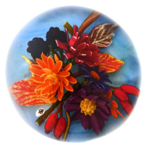 Farfalla Paperweight Bracht Stefan Herbstliches Prisma SB 188