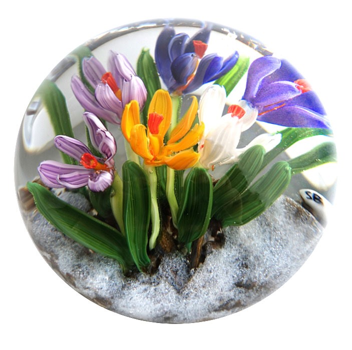 Farfalla Paperweight Bracht Stefan Krokuesse II SB 167
