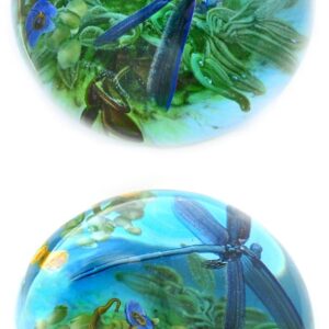 Farfalla Paperweight Bracht Stefan Libelle im Jugendstil SB 041