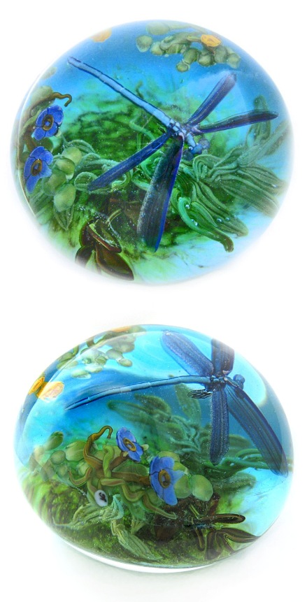Farfalla Paperweight Bracht Stefan Libelle im Jugendstil SB 041