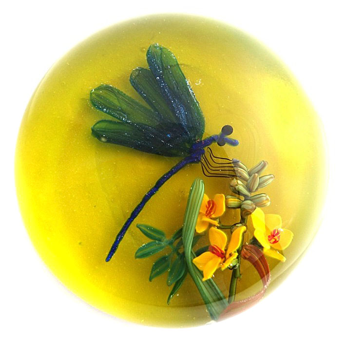 Farfalla Paperweight Bracht Stefan Luftbewohner III Prachtlibelle SB 225