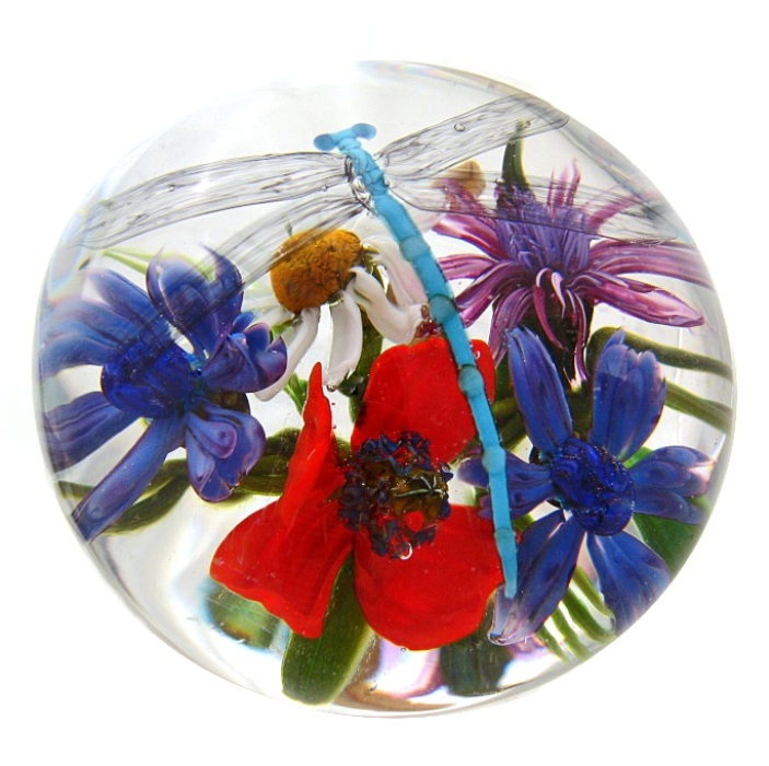 Farfalla Paperweight Bracht Stefan Mit Libellenaugen SB 056