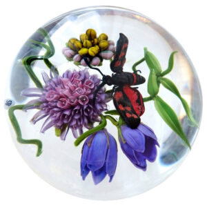 Farfalla Paperweight Bracht Stefan Rote Punkte in der Luft SB 083
