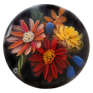 Farfalla Paperweight Bracht Stefan Samtrot SB 060